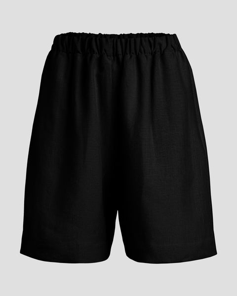 100% Linen long shorts.