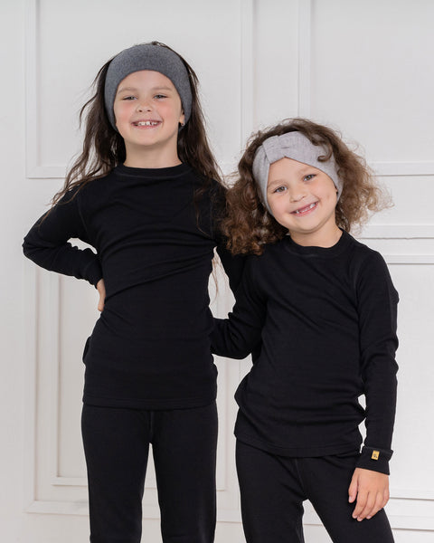 Kids' Knit Headband with Ribbon Merino & Cashmere