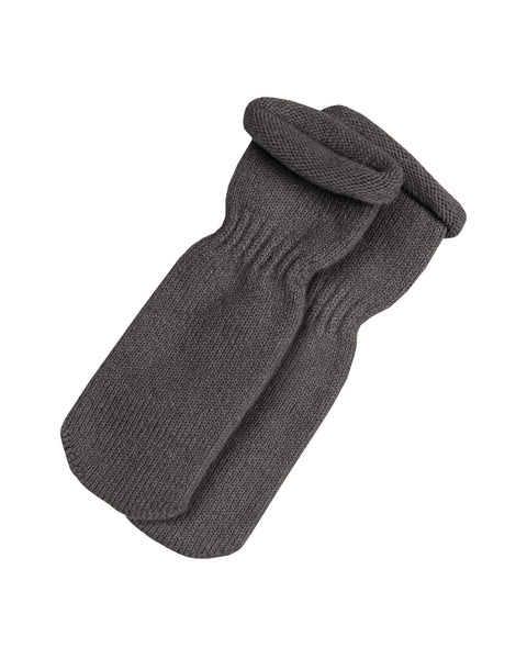 Kids' Knit Baby Socks/Mittens Merino & Cashmere Dark gray