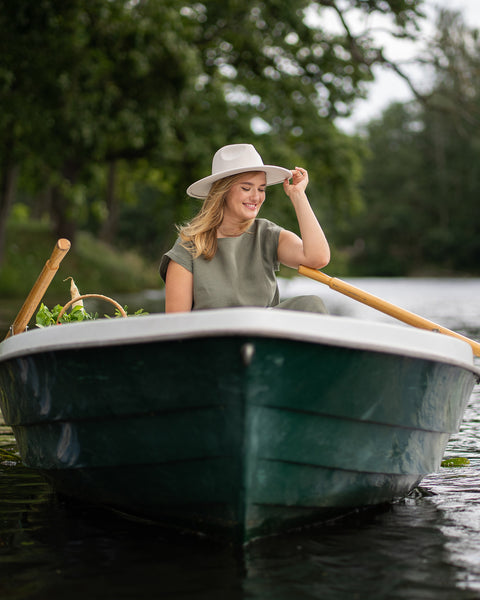 Smock Dress Cecilia Stone Green