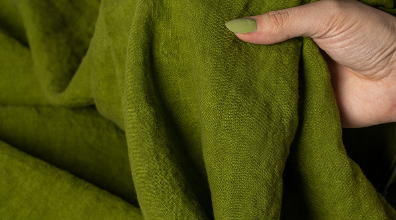 Forest Green Linen Clothing