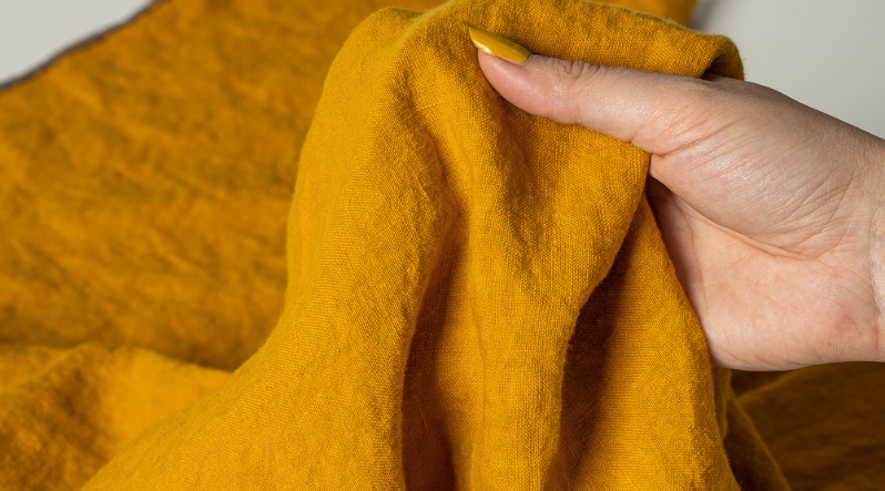 Spicy Yellow Linen clothing