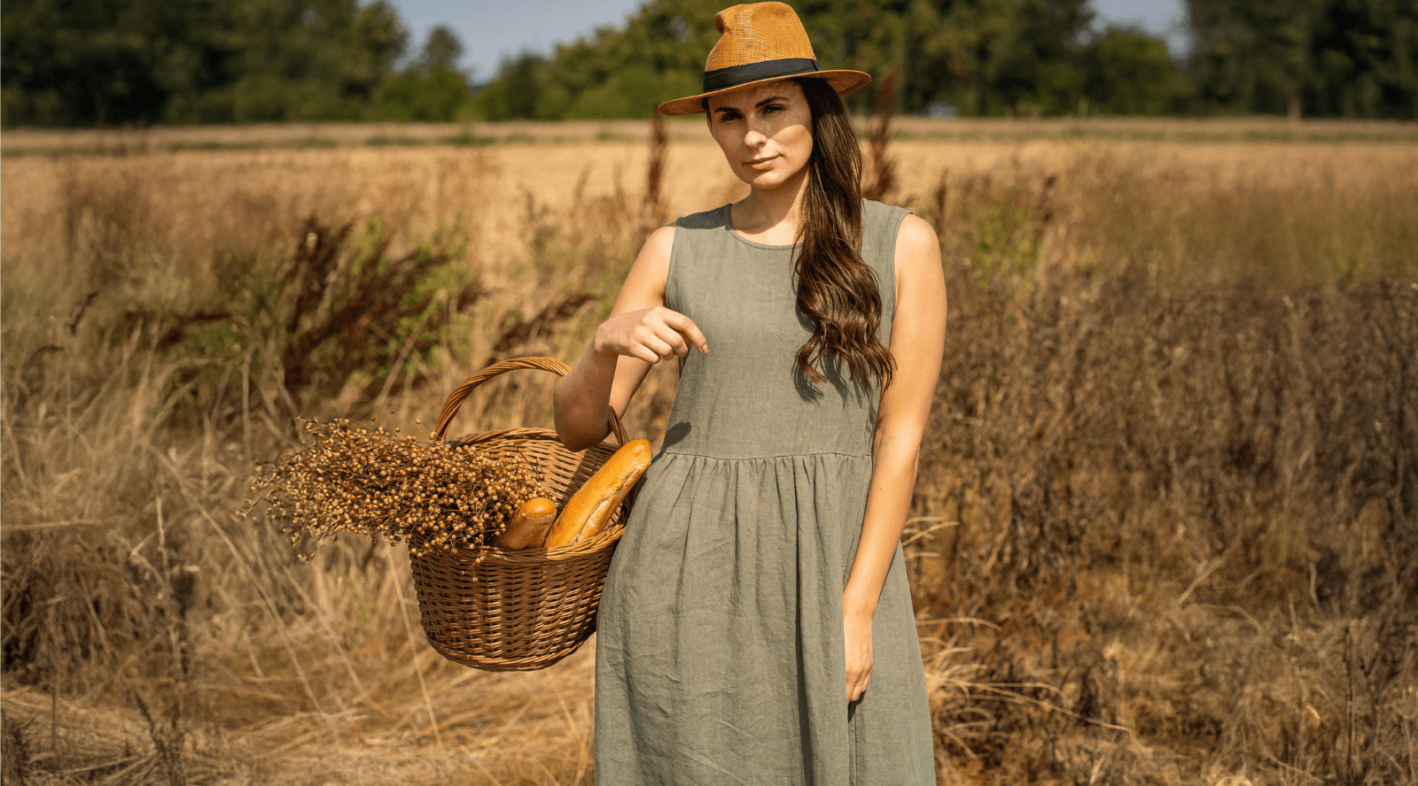 100% Organic Linen Smock Dresses | MENIQUE 100% Organic Linen Smock Dresses | MENIQUE