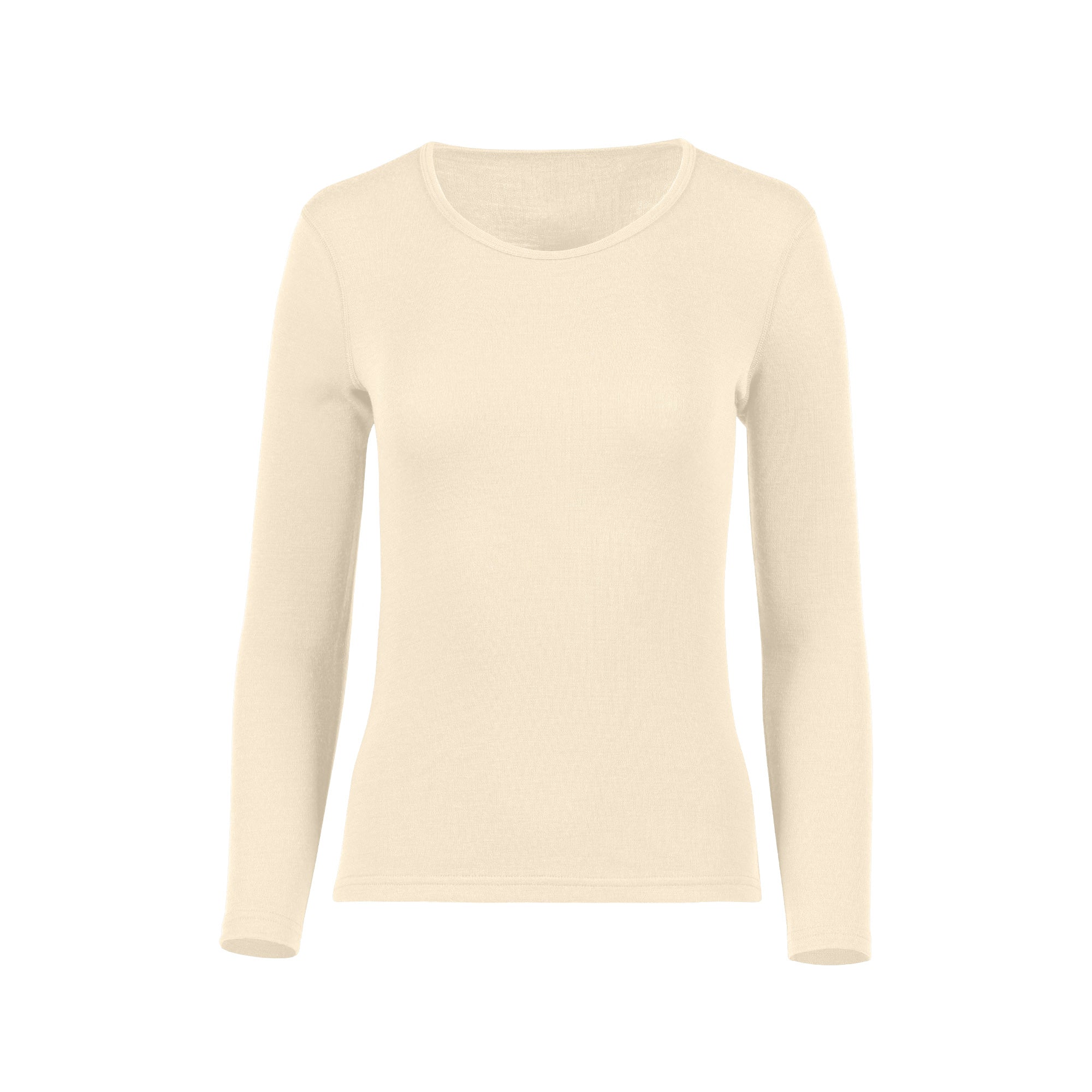 Merino 250 Natural Women's Long Sleeve Crew ❤ menique