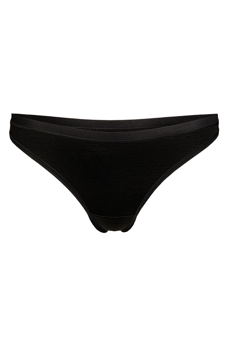 Soft Women Boxer Shorts * Organic 100% Merino Wool Underwear Panties *  Black
