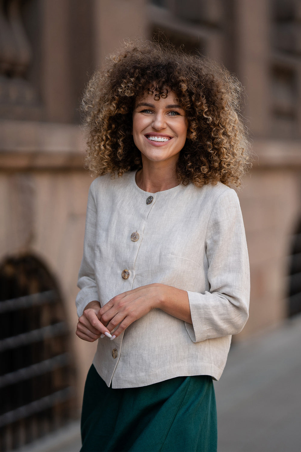 Linen Jackets, Blazers, Coats For Women | MENIQUE