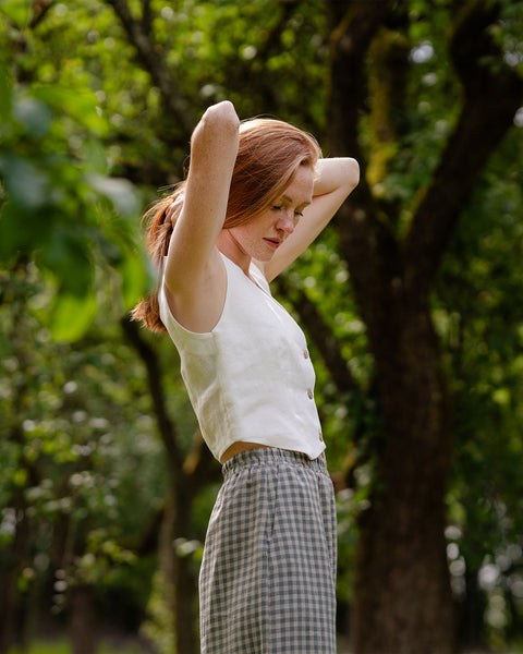 Women&#39;s Linen Waistcoat Ava