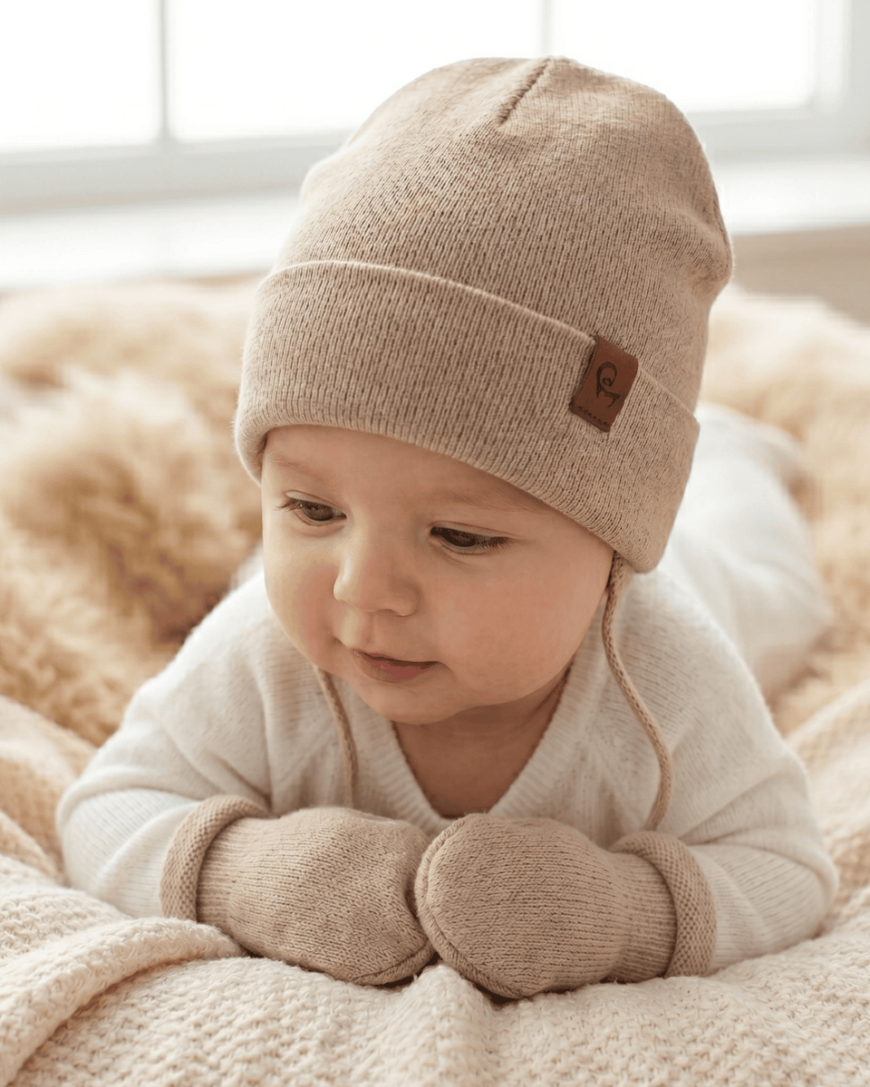 Kids' Newborn Beanie With Strings ❤️ menique - MENIQUE