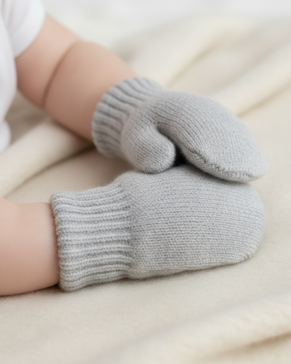 Kids' Knit Merino Mittens ❤️ menique - MENIQUE Kids' Knit Merino Mittens ❤️ menique - MENIQUE