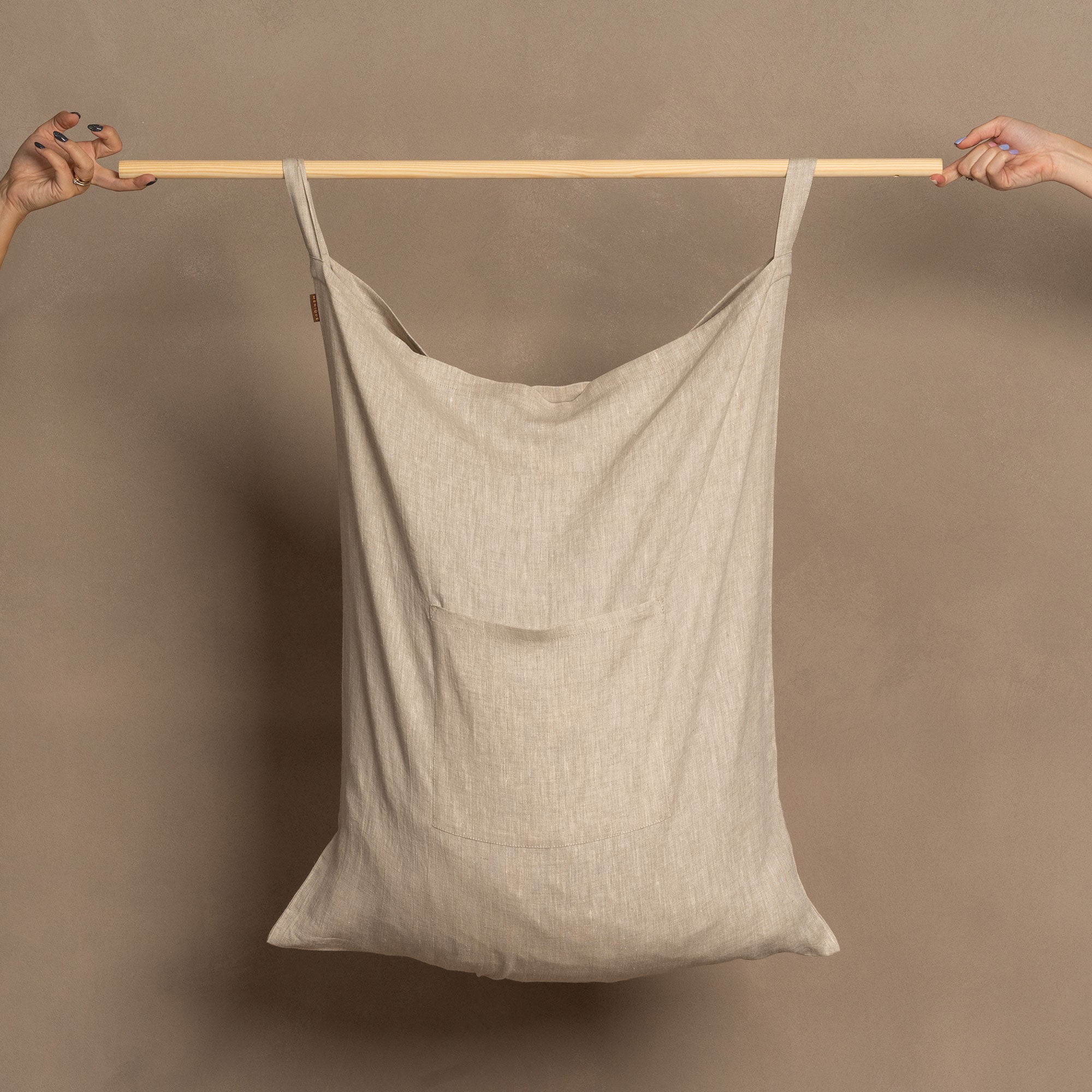XL Durable Linen Hanging Laundry Bag ️ menique
