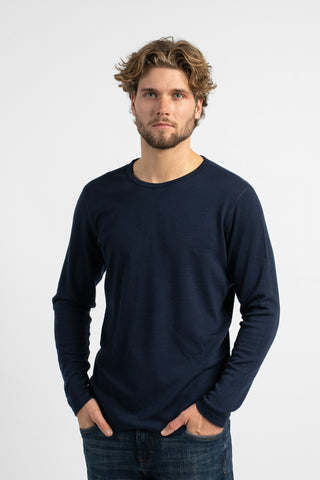 Men's 250 Thermal Long Sleeve Top Navy Blue - S / Navy Blue