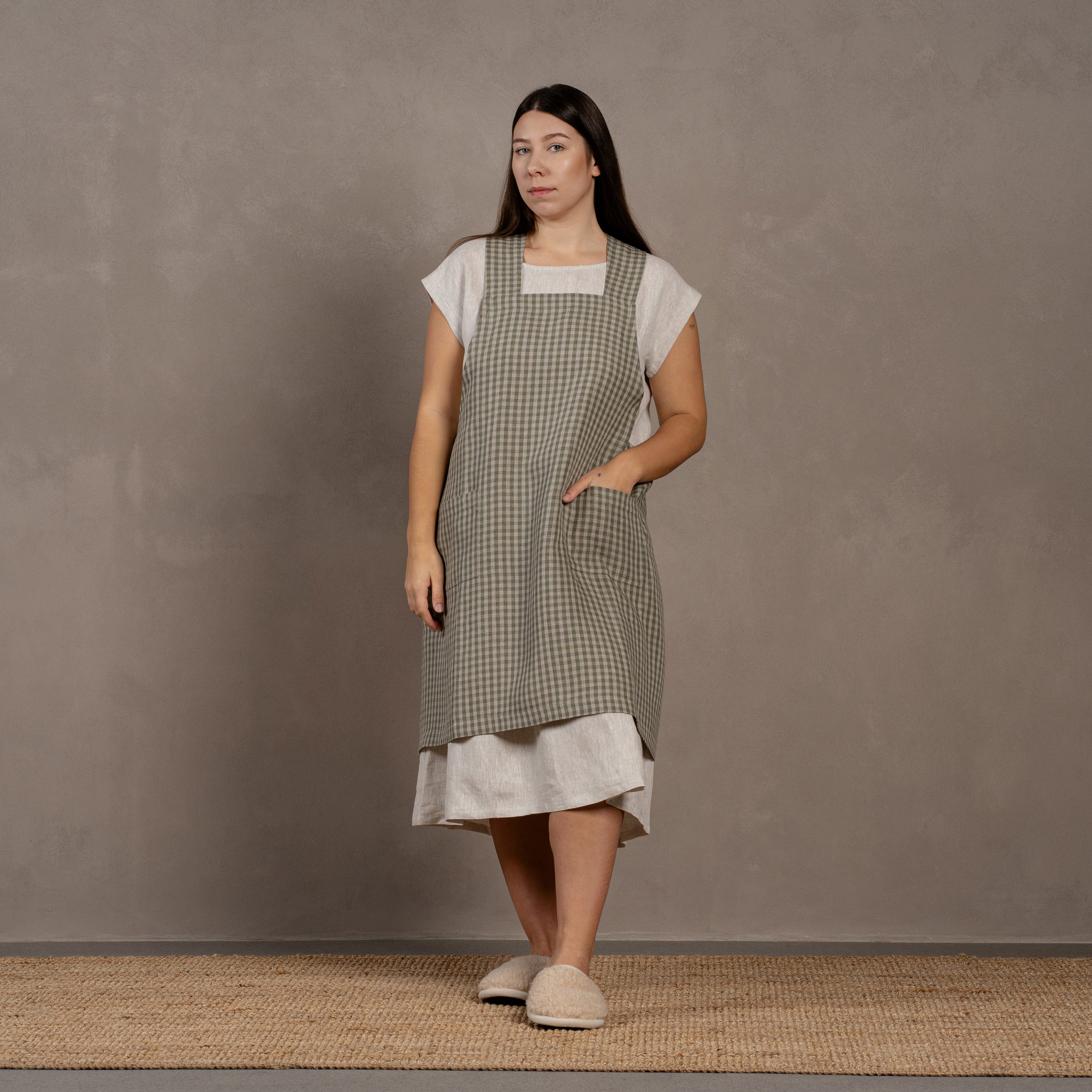 Crossed apron of the miller | Pure outlets eco | flax Unisex