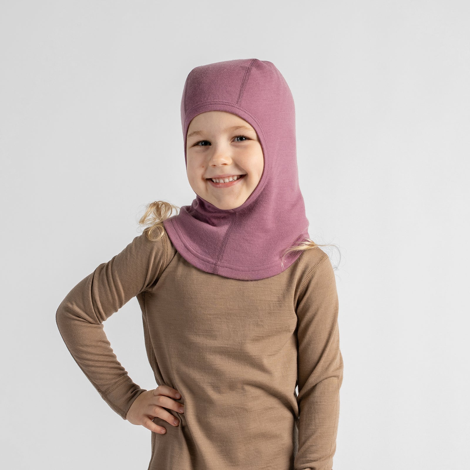 Kids' 250 Merino Wool Open Face Balaclava