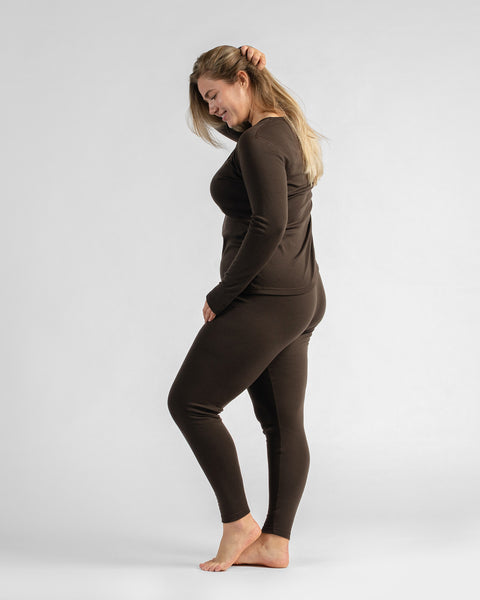Women's 250 Leggings Chocolate Brown