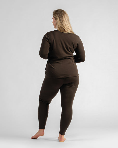 Women's 250 Leggings Chocolate Brown