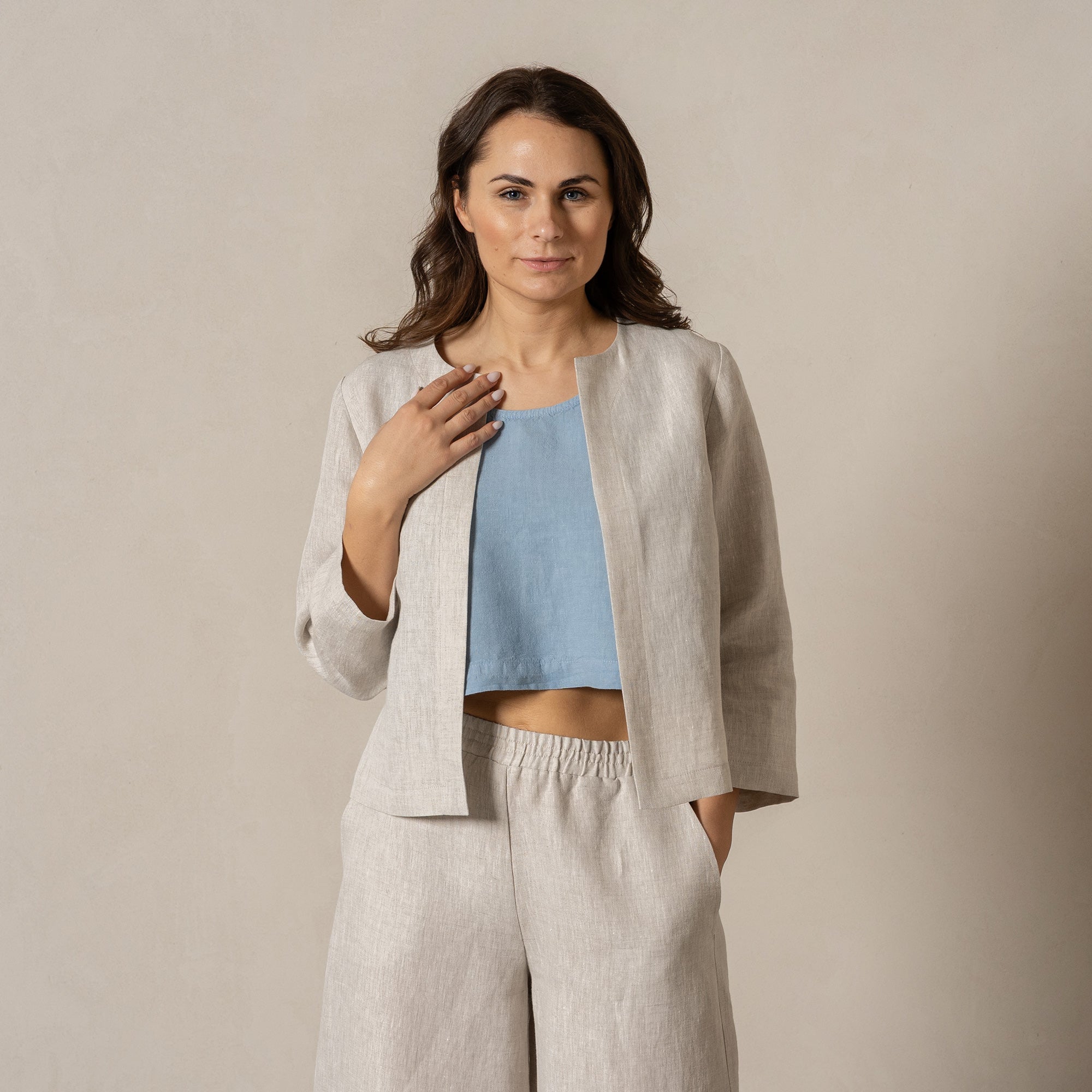 ジャケット・アウター 03SS STONE  COMPACT Linen Jacket M ESSENCE store styling sample】 . tops / 03ss STONE ISLAND 