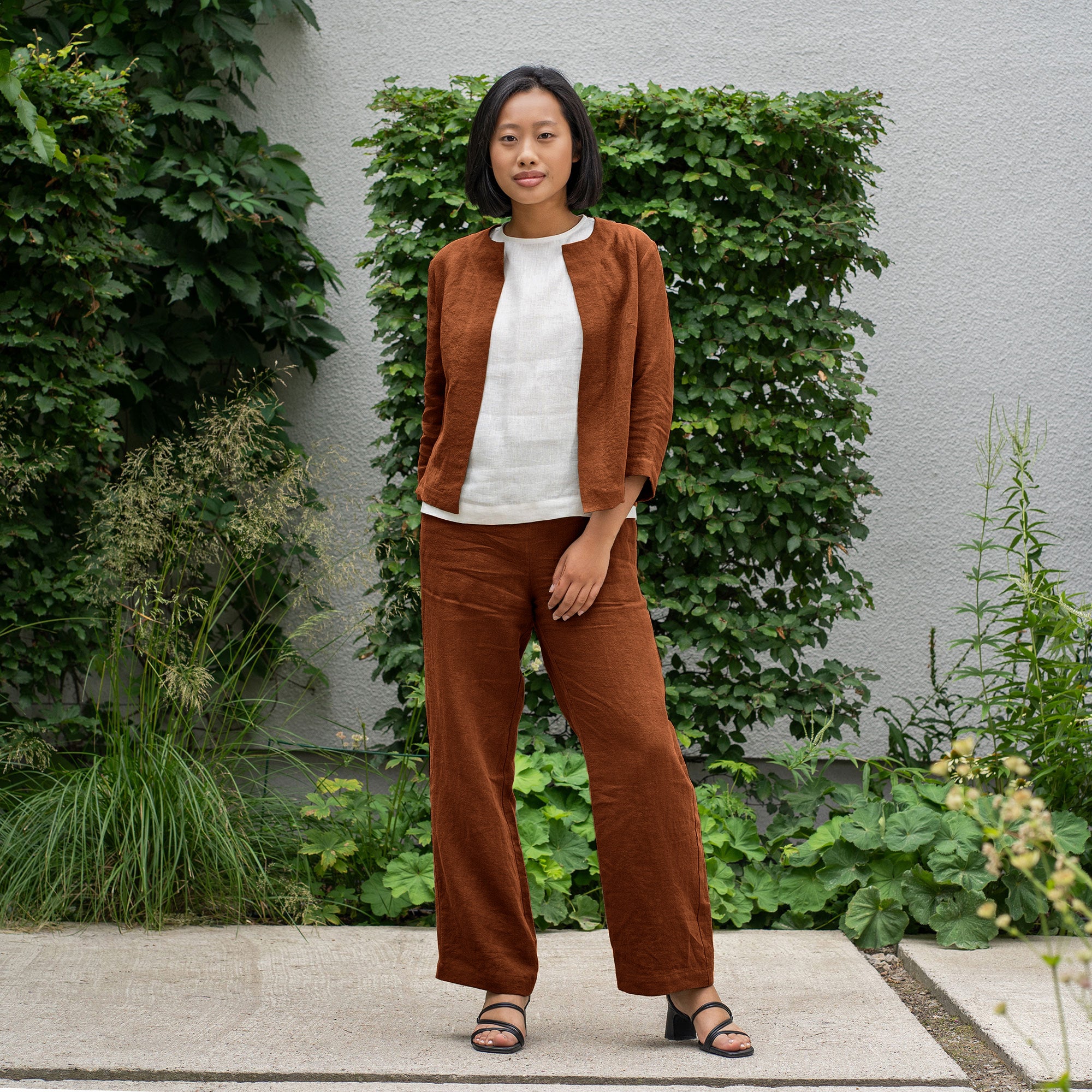 Stylish Casual Linen Jacket to Wear Over Dress ❤️ menique - MENIQUE
