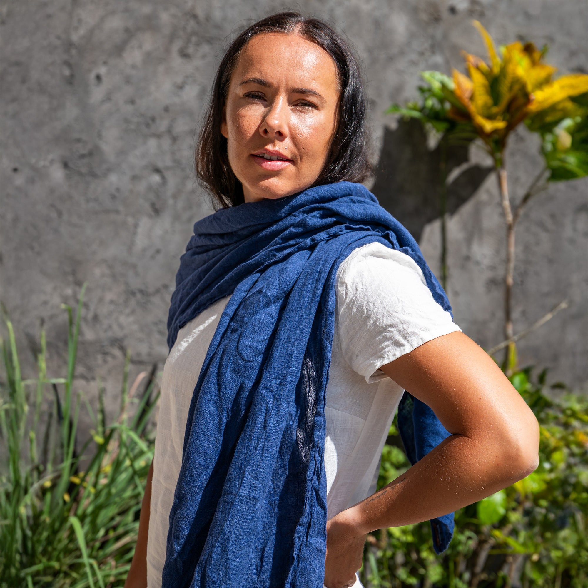 Unisex Summer Spring Linen Scarf ❤️ menique - MENIQUE