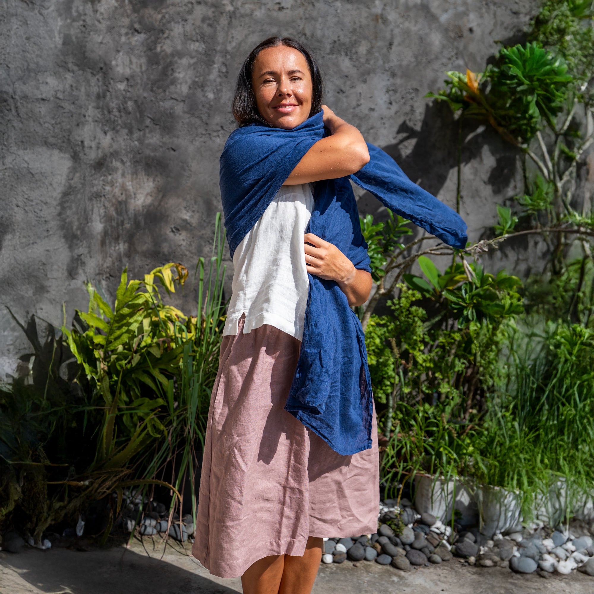 Unisex Summer Spring Linen Scarf ❤️ menique - MENIQUE