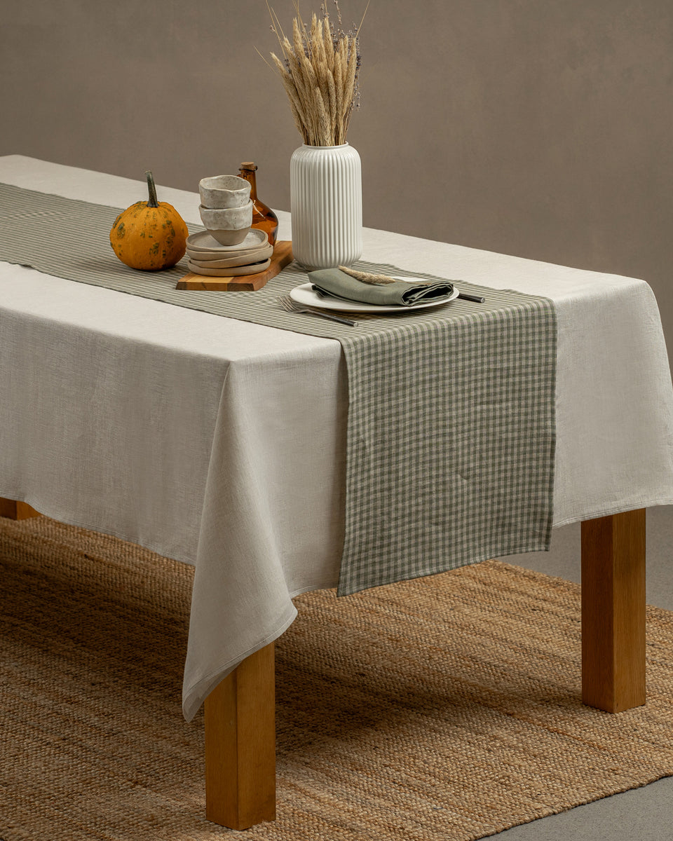 Natural 100% Linen Table Runner 18 x 79 Natural 100% Linen Table Runner 18 x 79