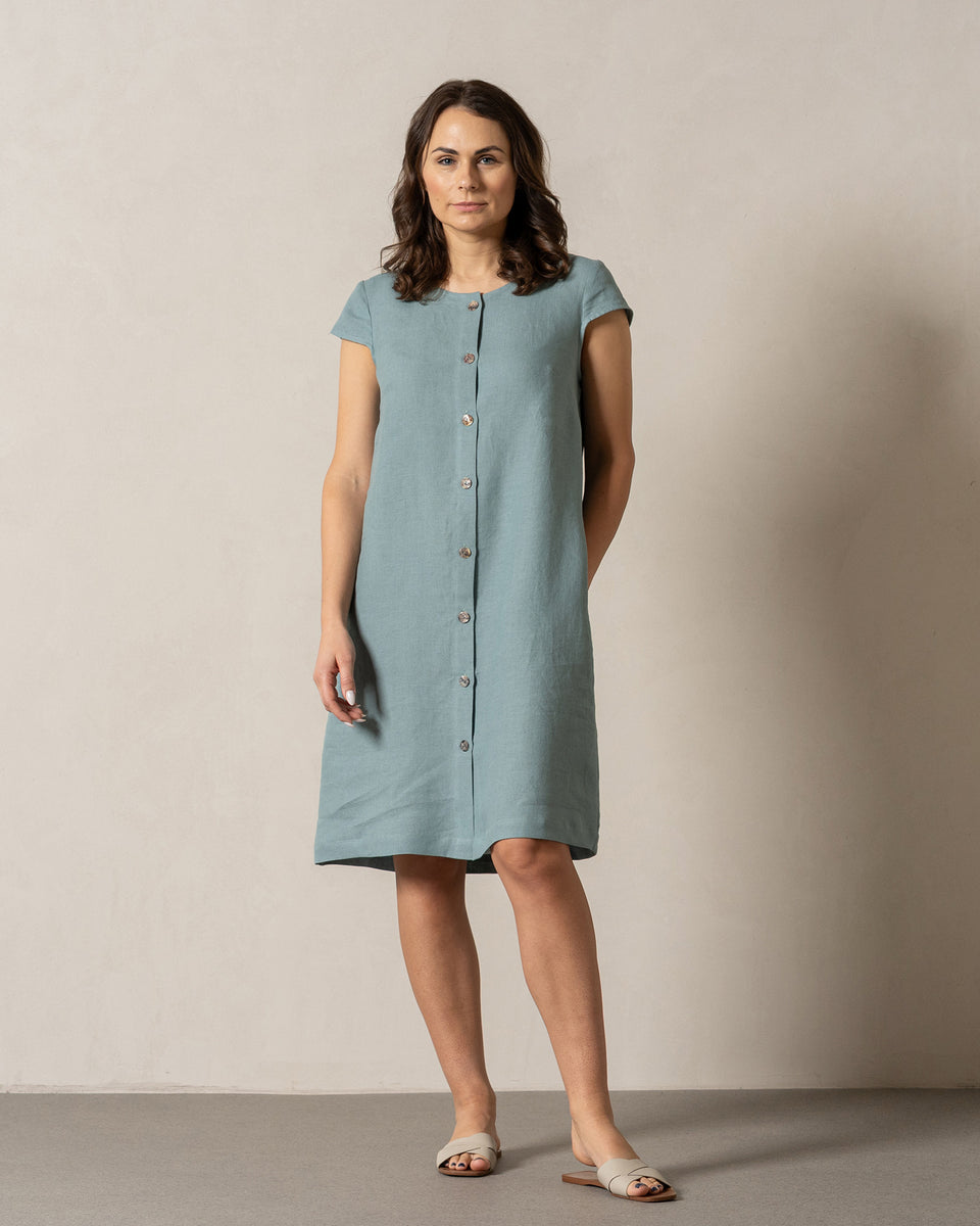 Casual Button Front Dress Harper S / Cinnamon Red Casual Button Front Dress Harper S / Cinnamon Red