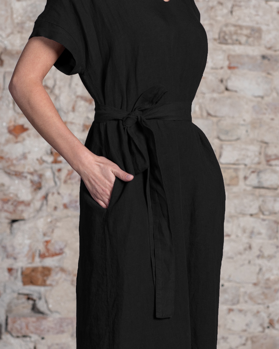 joelle linen dress Joelle Linen Ring Detail Cut Out Maxi Dress