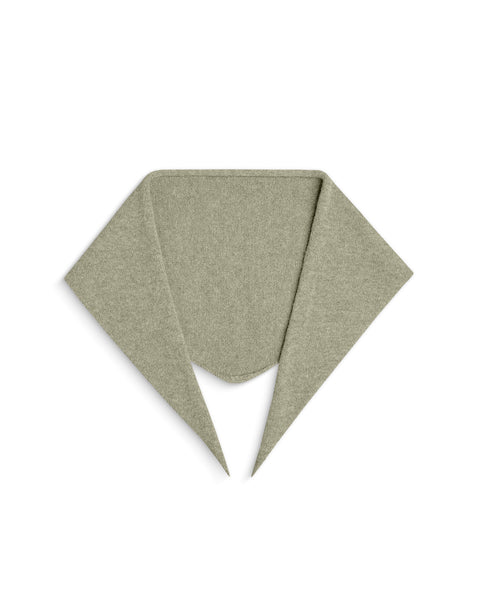 Packshot of knit Cashmere bandana in the white background