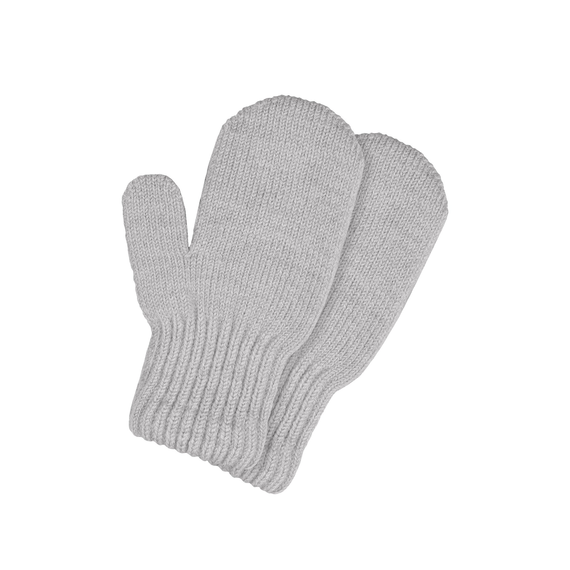 The menique kids' knit mittens in all colors, in a white background.