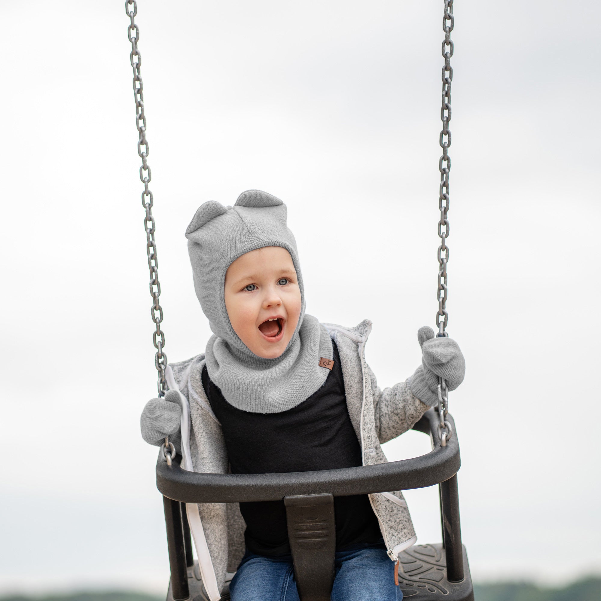 Knitted Kids' Double Mittens ❤️ menique - MENIQUE