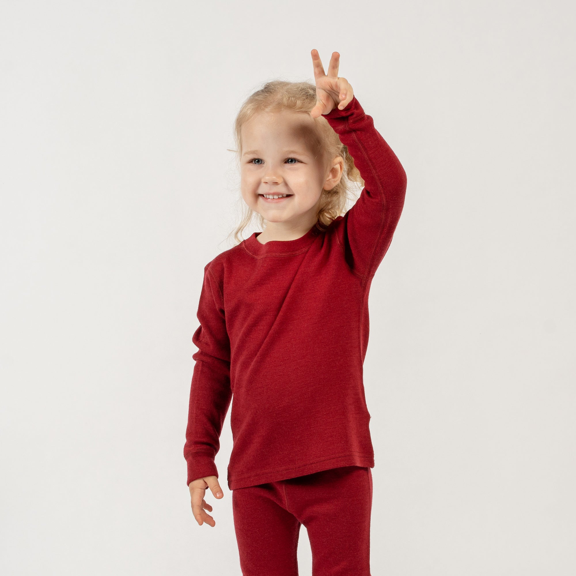 Merino 250 Natural Kids' Long Sleeve Shirt ❤ menique - MENIQUE