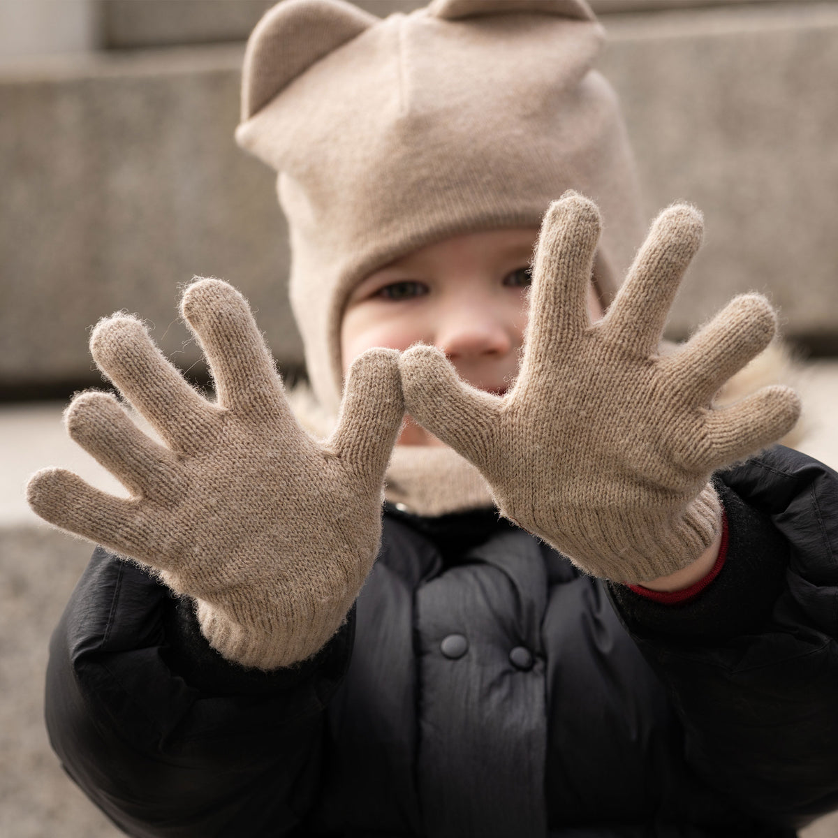 Gloves ❤️ menique Merino Kids Toddlers Finger for &