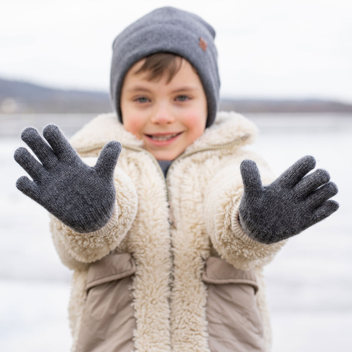 Merino Finger Gloves menique Toddlers ❤️ for Kids 