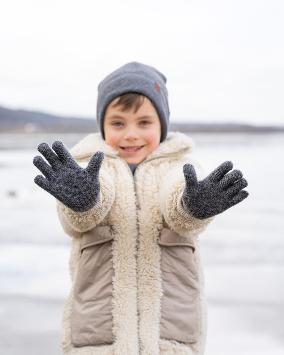 Kids' Knit Gloves Cashmere Blend1