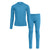 Kids' 160 Long Sleeve & Bottom 2-Piece Light Blue