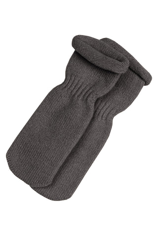 Kids' Knit Baby Socks/Mittens Cashmere Blend - 0-6M / Dark Gray