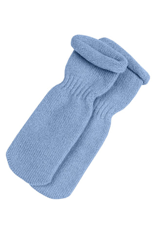 Kids' Knit Baby Socks/Mittens Cashmere Blend - 0-6M / Light Blue