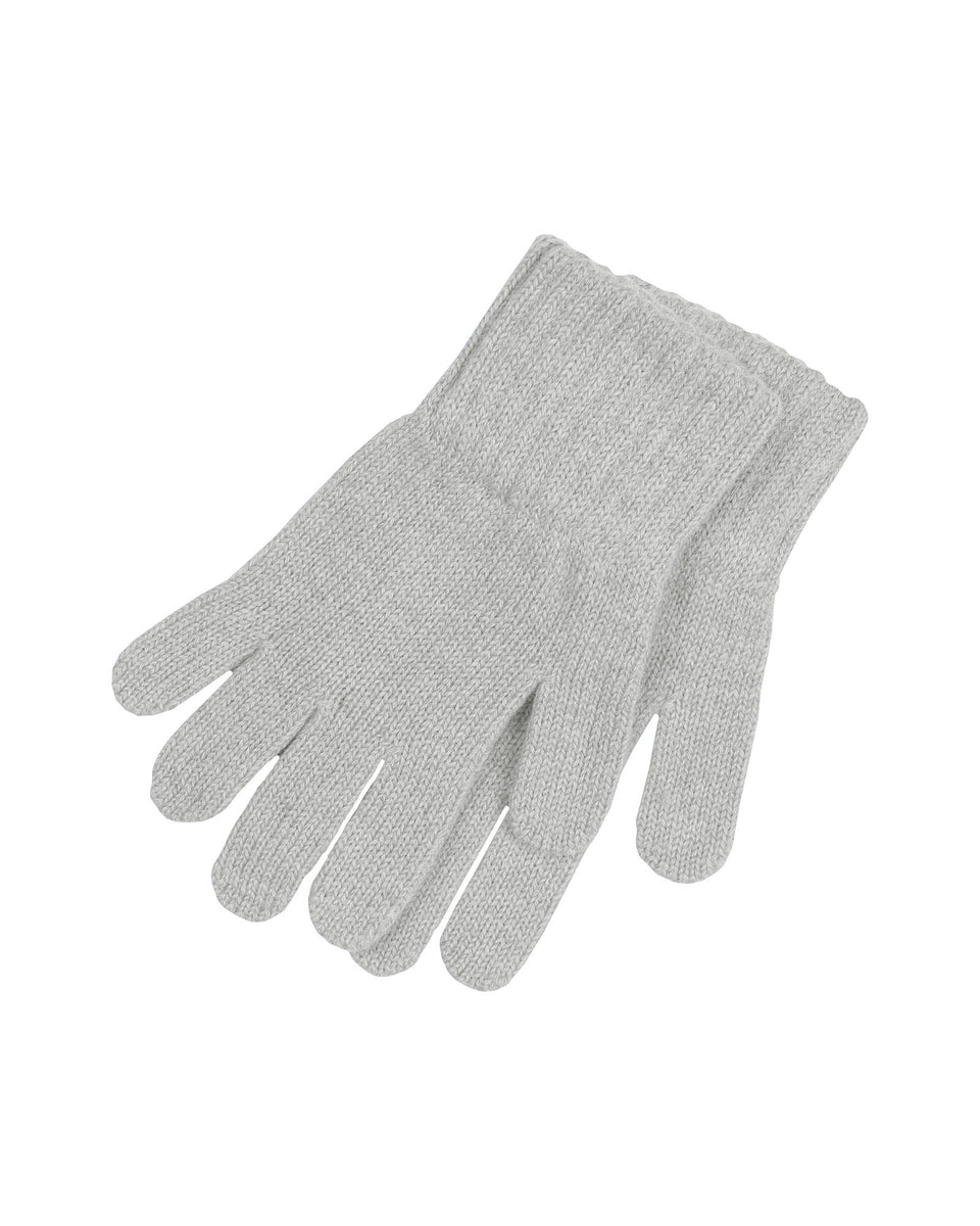 Kids' Gloves Knitted Merino & Cashmere 6-10 Years / Dark Gray