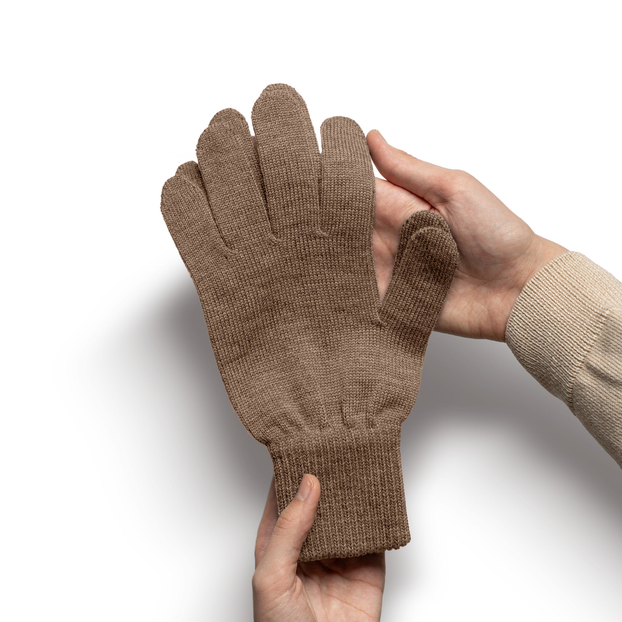 Merino Wool Knit Gloves for Men ❤️ menique