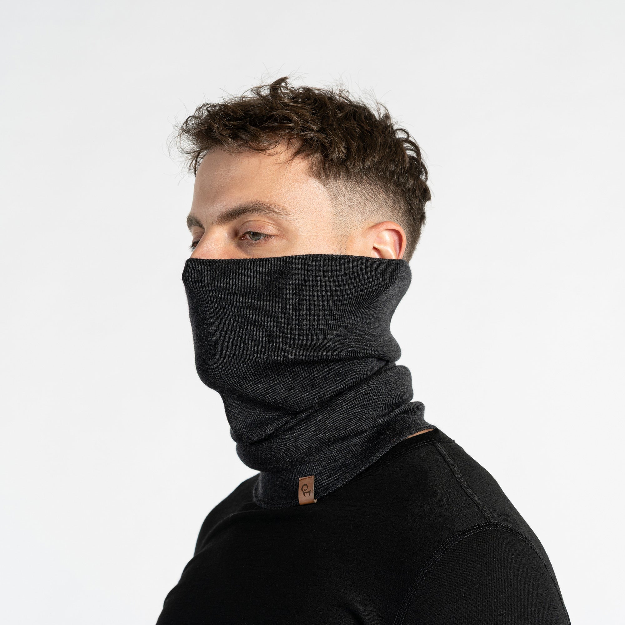 Knitted Merino Wool Neck Gaiter For Men ❤️ menique - MENIQUE