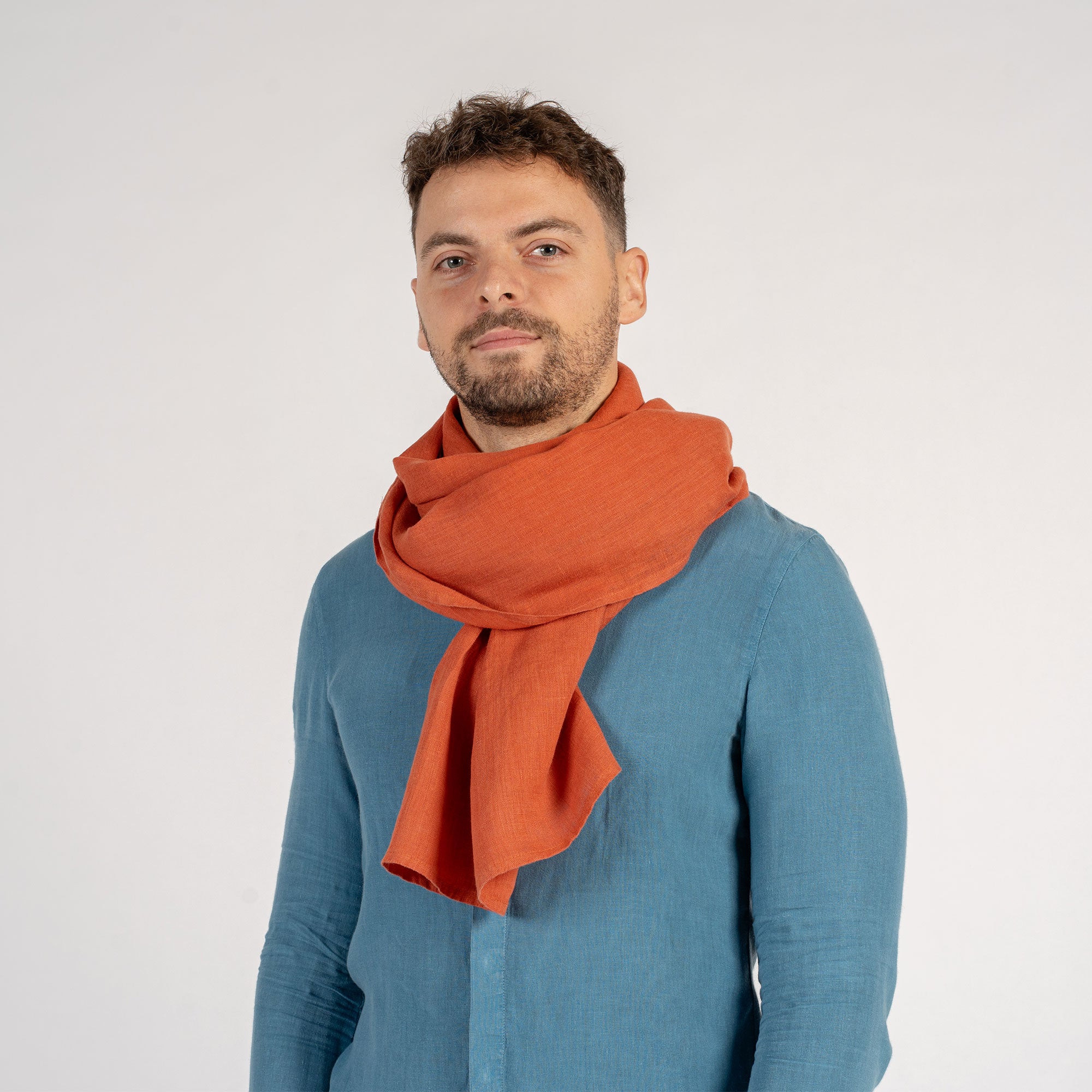 Men's Linen Scarf ❤️ menique - MENIQUE