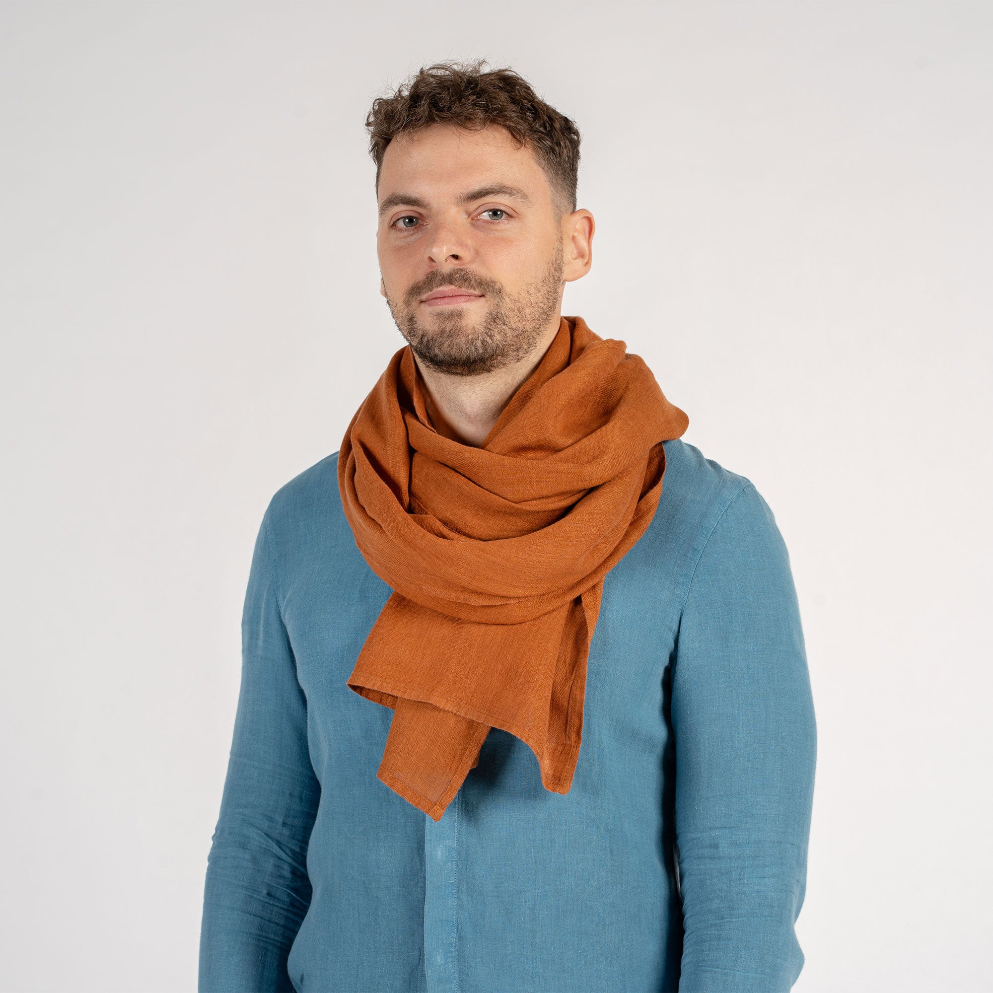 Men's Linen Scarf ❤️ menique - MENIQUE