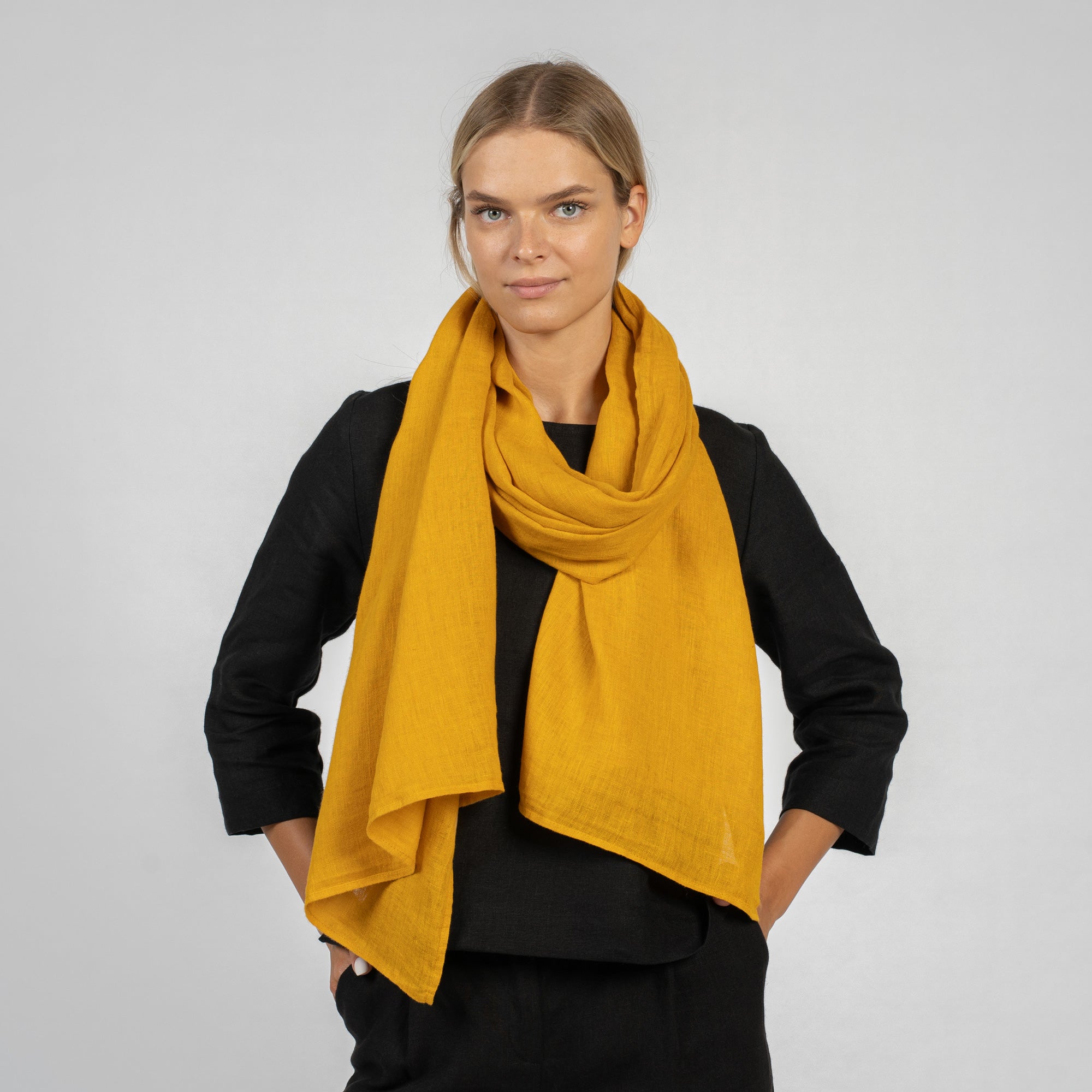 Organic Linen Scarf hotsell