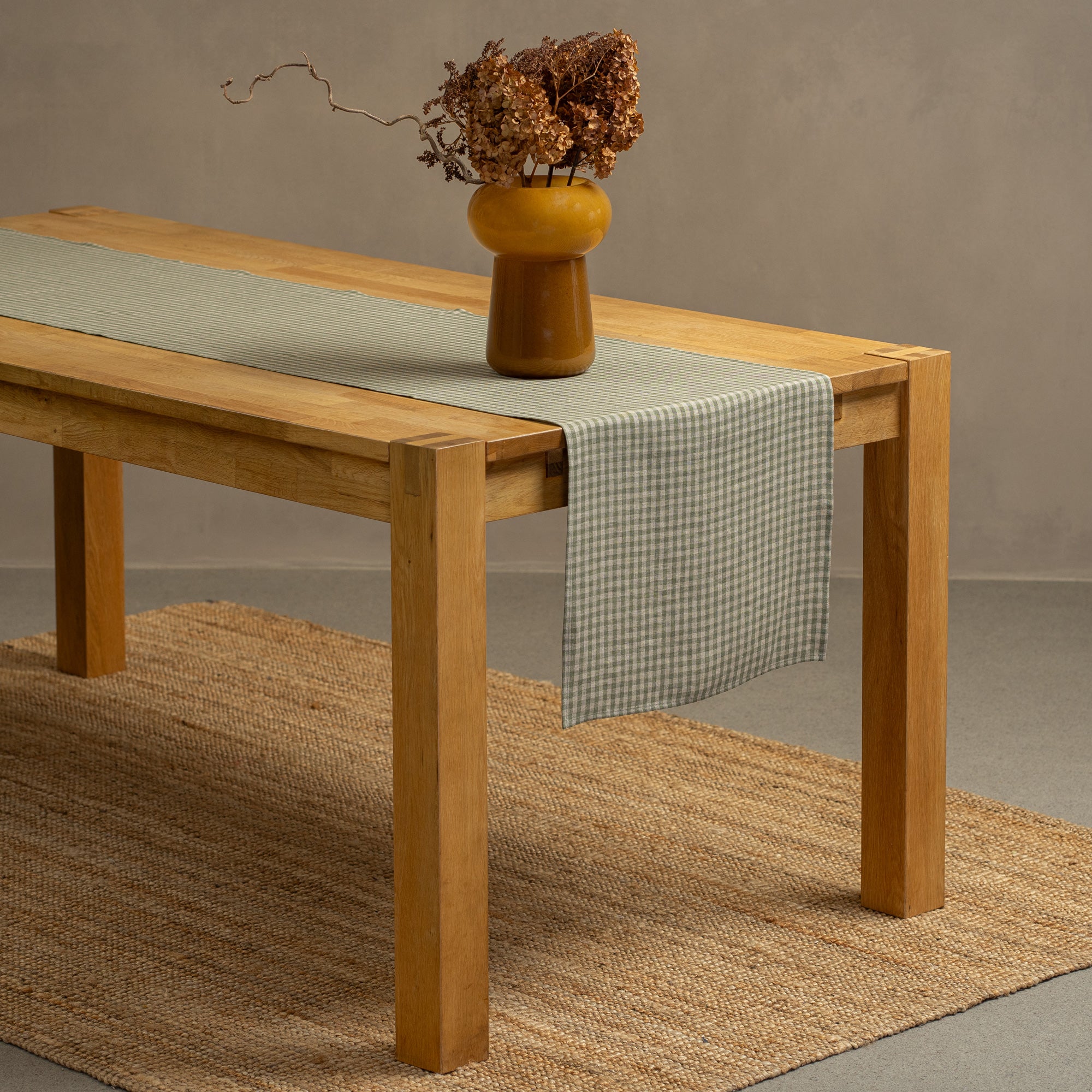 Organic 100% Linen Table Runner ❤️ menique - MENIQUE