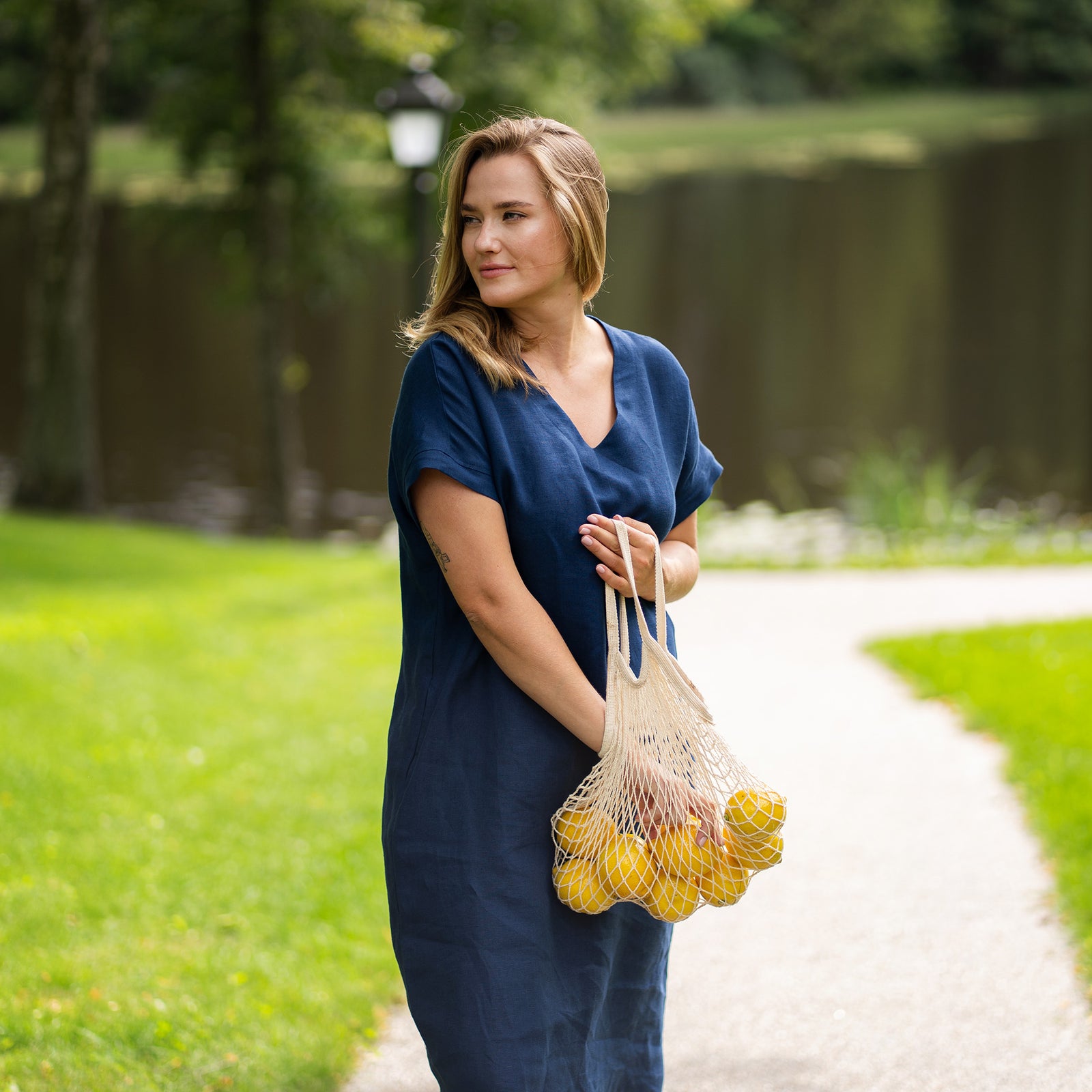 Loose Dress Joelle Storm Blue