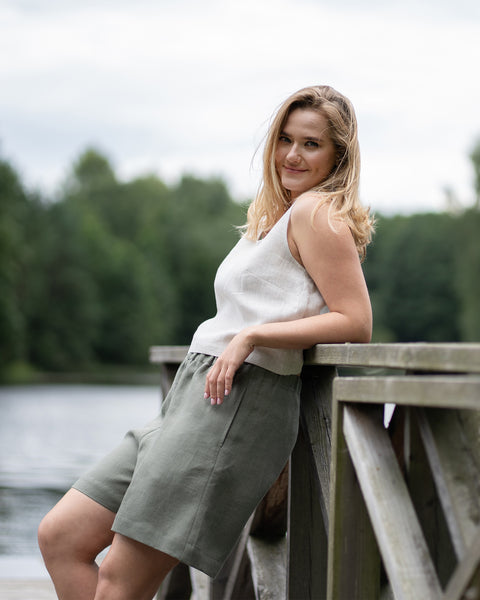Linen Bermuda Shorts Demi