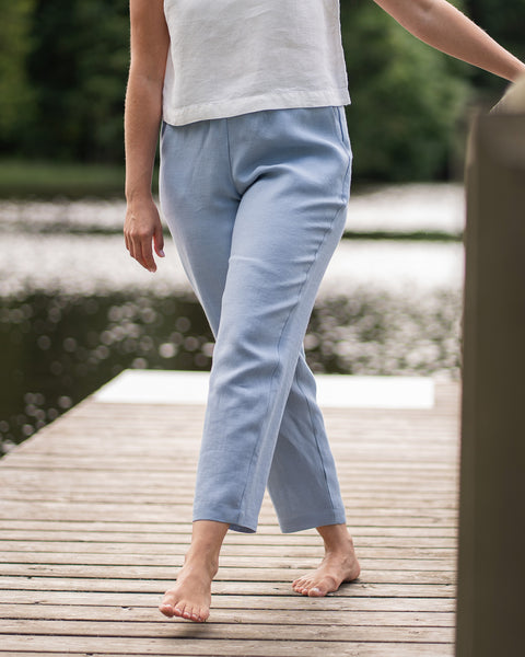 Linen Pants Dakota Cloudy Blue