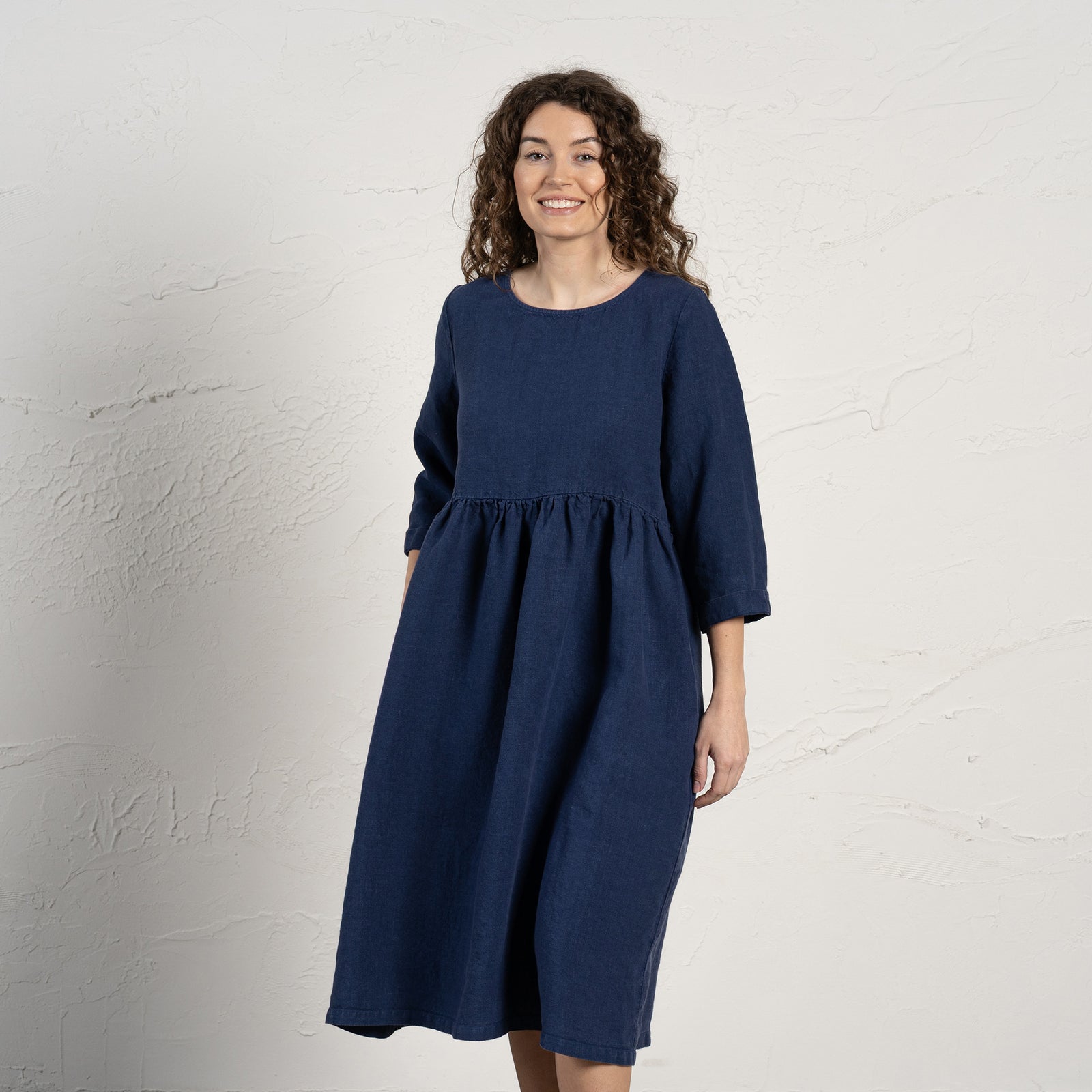 Smock Dress Lucy Storm Blue