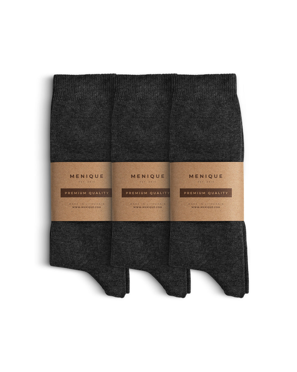 3Pack Men's White Socks - Premium Cotton Crew Socks - All Day Comfort Socks - White - One Size | menique 3Pack Men's White Socks - Premium Cotton Crew Socks - All Day Comfort Socks - White - One Size | menique