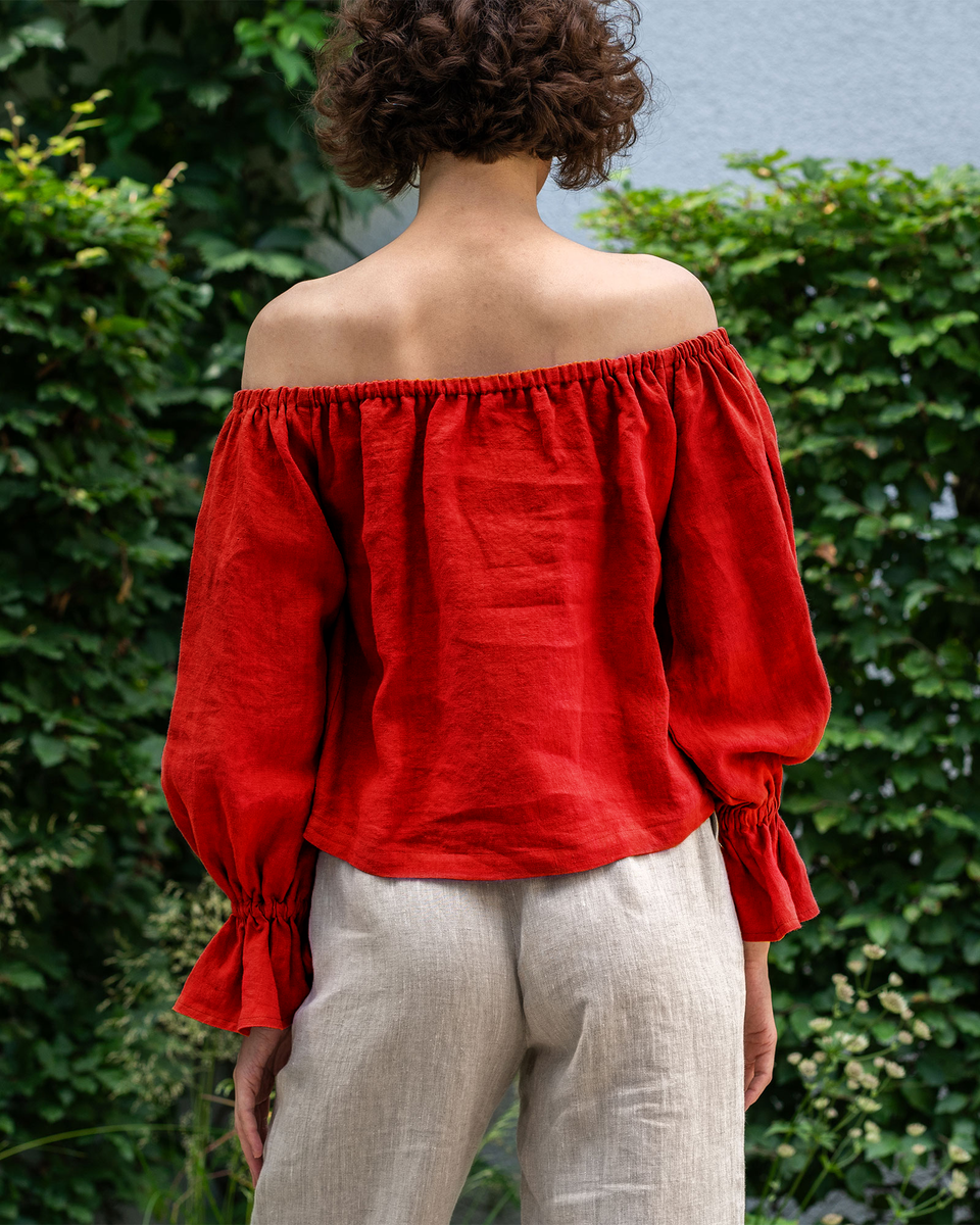 off shoulder dress shirt Theory Tamalee Off-the-Shoulder Shirt