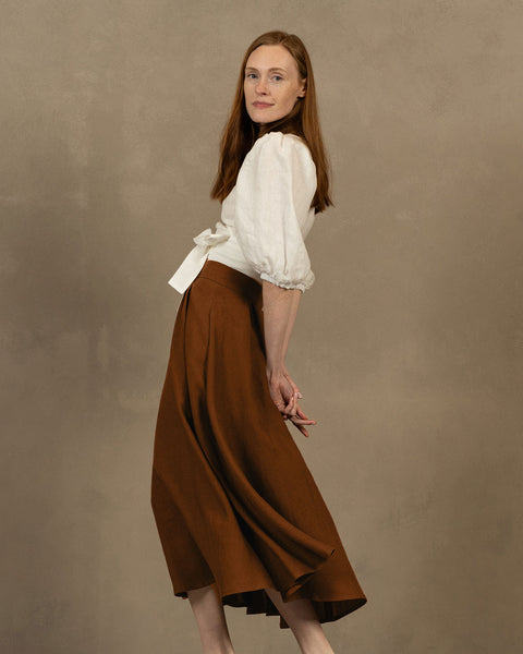 Linen Circle Skirt Evelyn